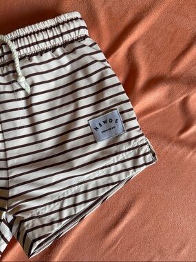 Newde Striped Swim Trunks